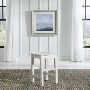 River Place - Console Stool - Riverstone White & Tobacco