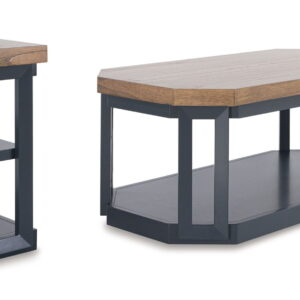 Landocken - Occasional Table Set (Set of 3) - Brown / Blue