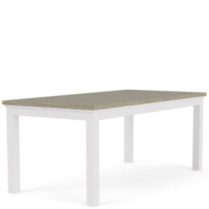 Cora - Rectangular Leg Dining Table - Cloud / Fog