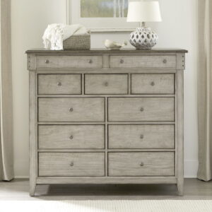 Ivy Hollow - 11 Drawer Chesser - Weathered Linen / Dusty Taupe