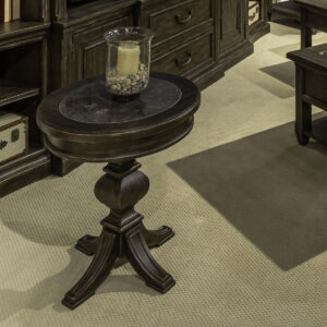 Paradise Valley - Round Chairside Table - Saddle Brown