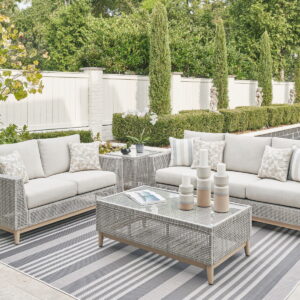 Seton Creek - 4 Pc. - Lounge Set - Gray