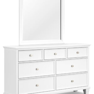 Fortman - Dresser And Mirror - White