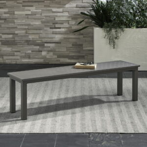 Plantation Key - Outdoor Dining Bench - Granite