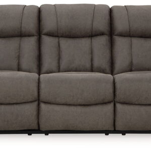 First Base - Reclining Sofa - Gunmetal