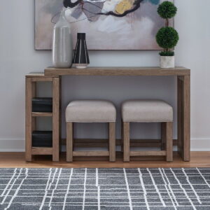 Corso - 3 Piece Console Set - Natural & Concrete
