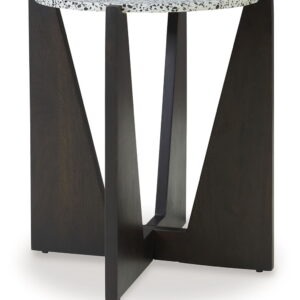 Tellrich - Accent Table - Black / White