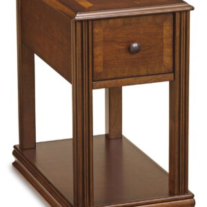 Breegin - Chair Side End Table - Removable Tray - Brown