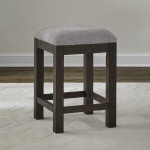 Cascade Falls - Upholstered Console Stool - Satin Espresso