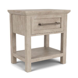 Bennett - One Drawer Nightstand - Frosted Gray