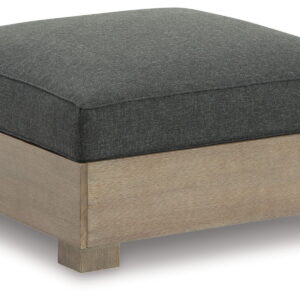 Citrine Park - Ottoman With Cushion - Brown