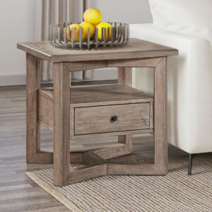 Proximity Place - Rectangular End Table - Barley Buff