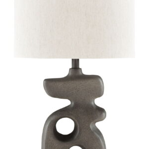 Danacy - Paper Table Lamp - Distressed Black