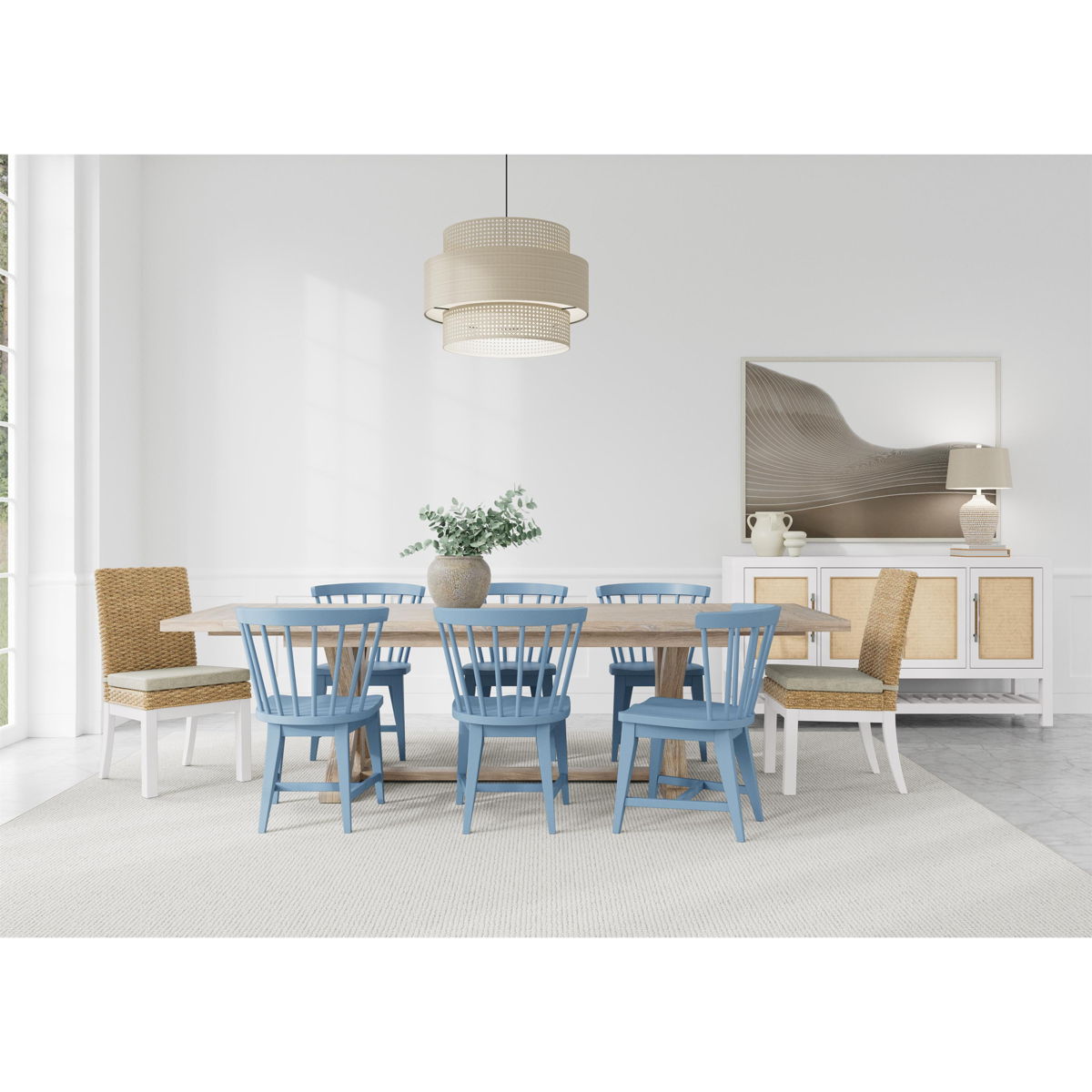 Rosalie - Woven Side Chair (Set of 2) - Natural - Image 3