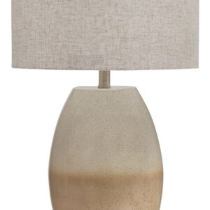 Linas - Metal Table Lamp - Cream / Beige