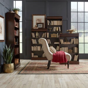 Brayton Manor - 4 Piece Stepped Bookcase Wall Set - Cognac