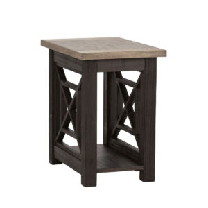 Heatherbrook - Chair Side Table - Charcoal & Ash