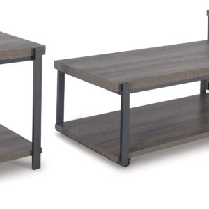 Wilmaden - Occasional Table Set (Set of 3) - Gray / Black