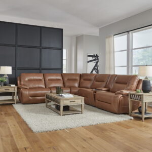 Cameron - 6 Piece Sectional - Dakota Saddle