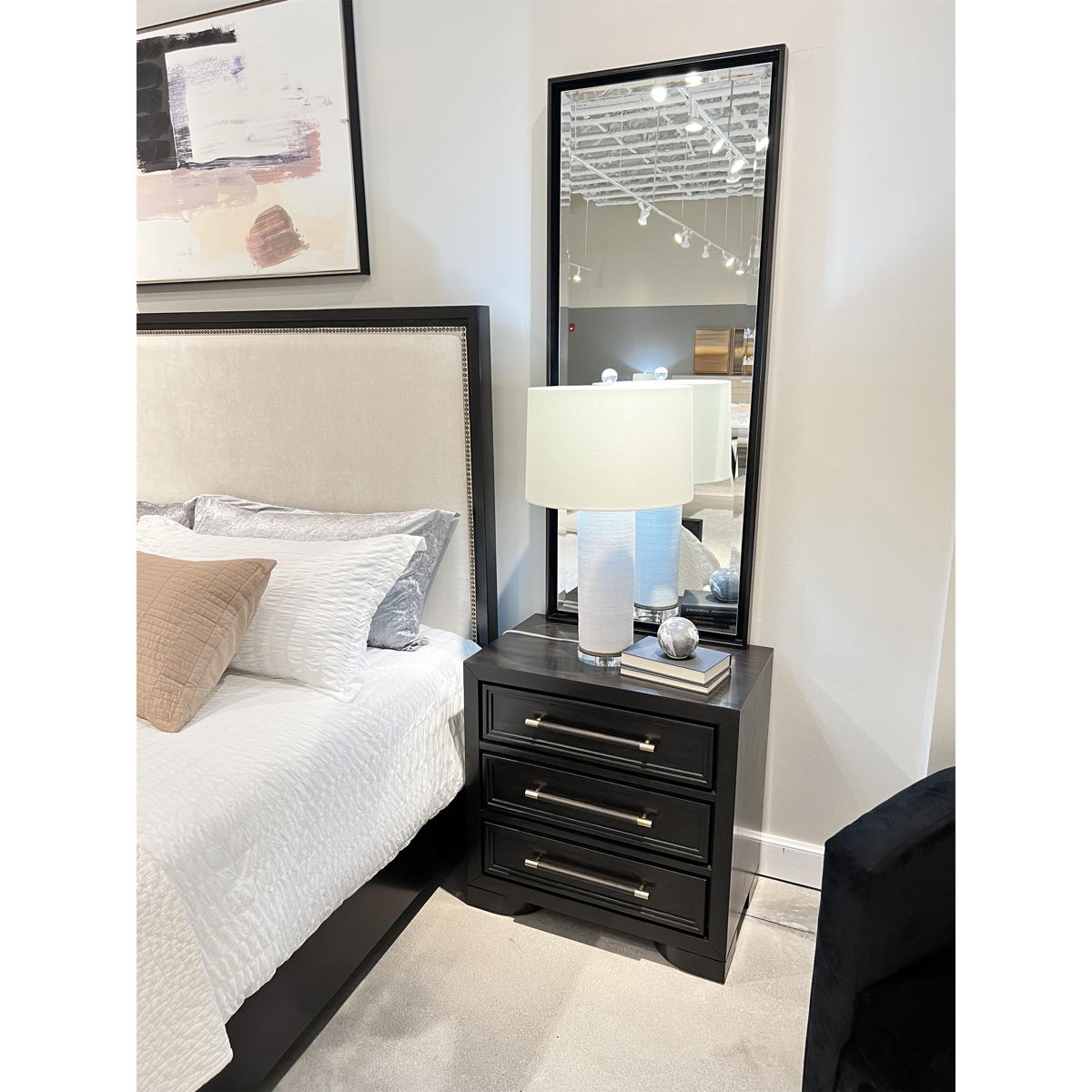 Lydia - 3 Drawer Nightstand - Dark Brown - Image 5