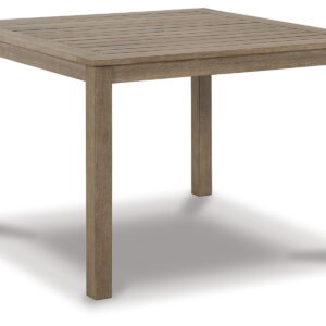 Aria Plains - Square Dining Table W/Umb Opt - Brown