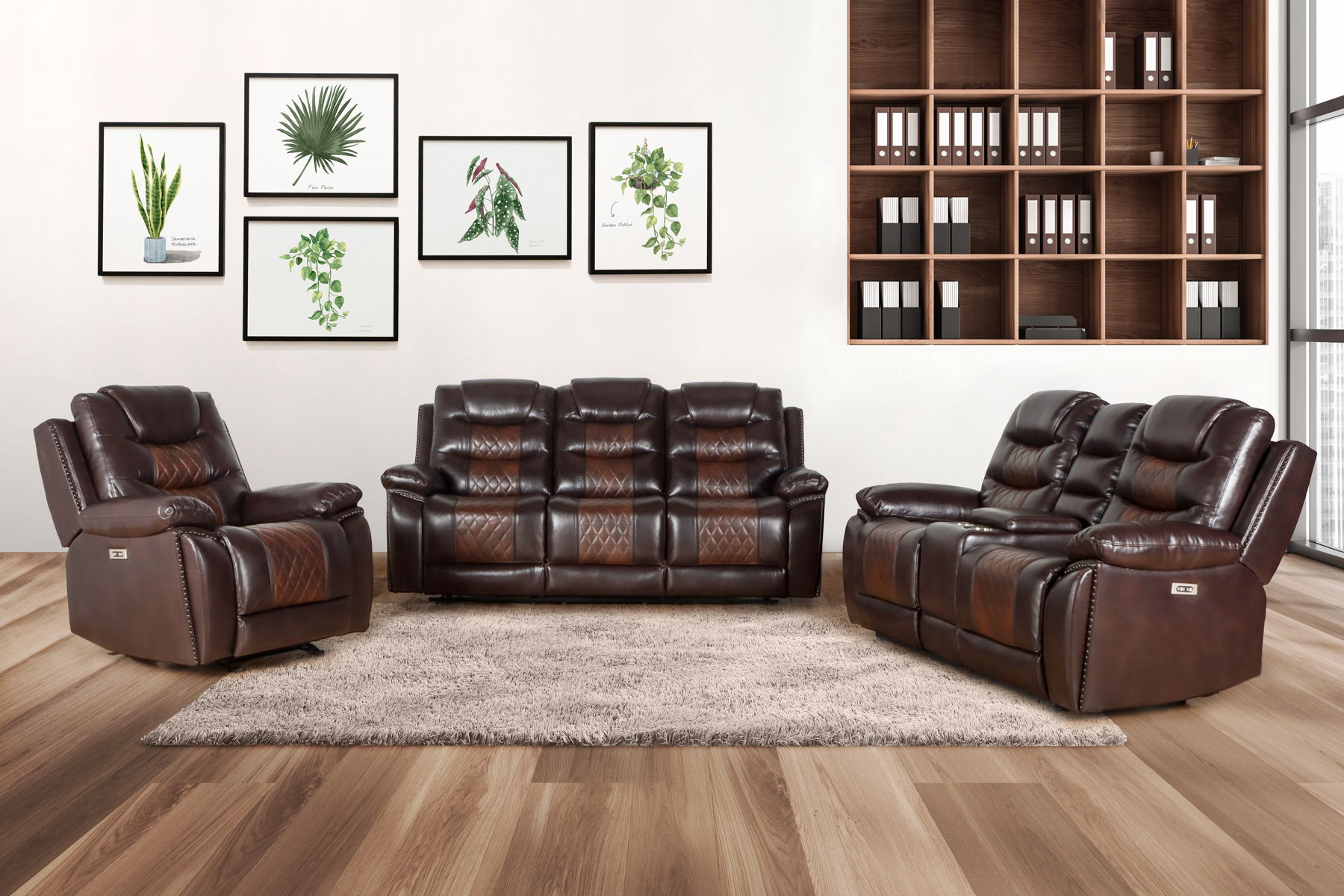 Nikko - Console Loveseat With Dual Recliners - Image 23