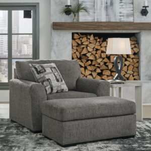 Gardiner - 2 Pc. - Chair And A Half, Ottoman - Pewter