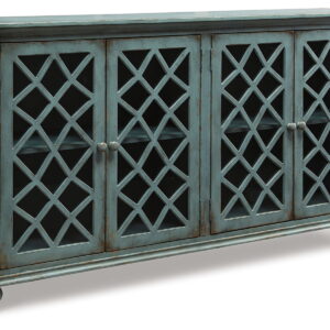 Mirimyn - Accent Cabinet - Vintage Finish - Antique Teal