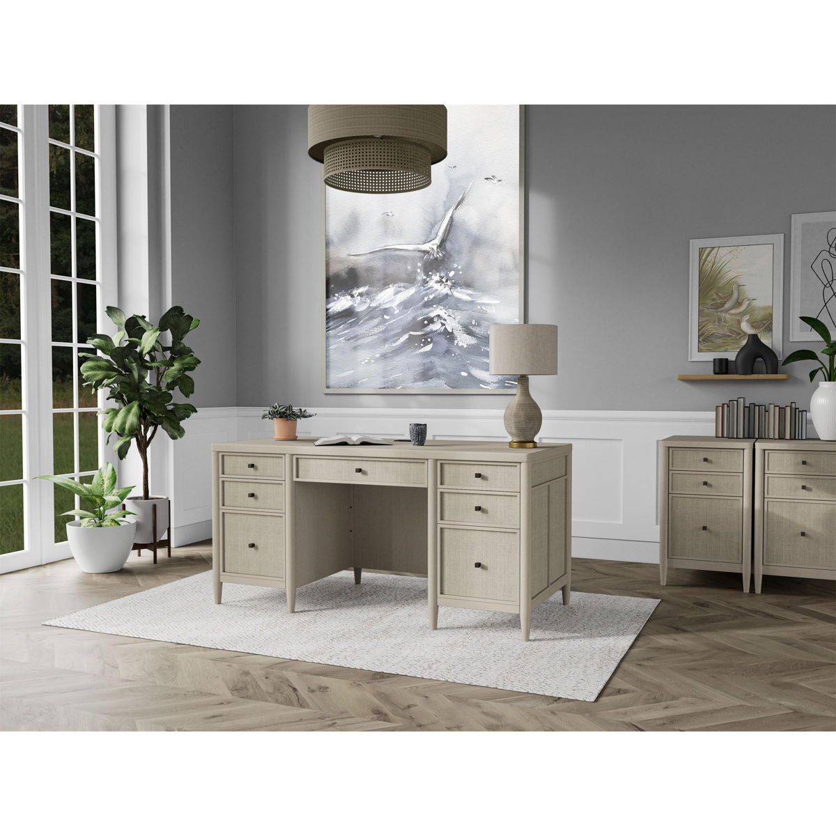 Maren - Executive Desk - Beige - Image 6