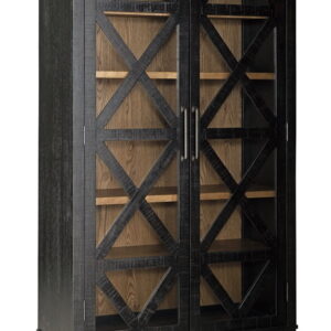 Christop - Accent Cabinet - Black / Brown