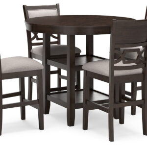 Langwest - Dining Room Counter Table Set (Set of 5) - Brown