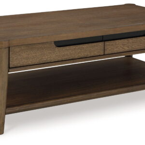 Roanhowe - Rectangular Cocktail Table - Brown