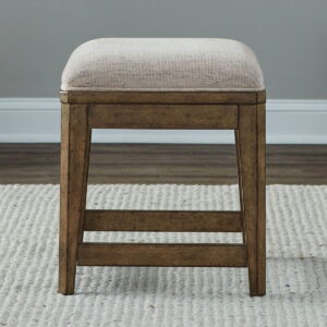 Carolina Park - Upholstered Console Stool - Amber Brown