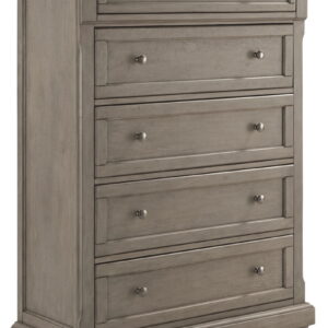 Lettner - Five Drawer Chest - 2-handles - Light Gray