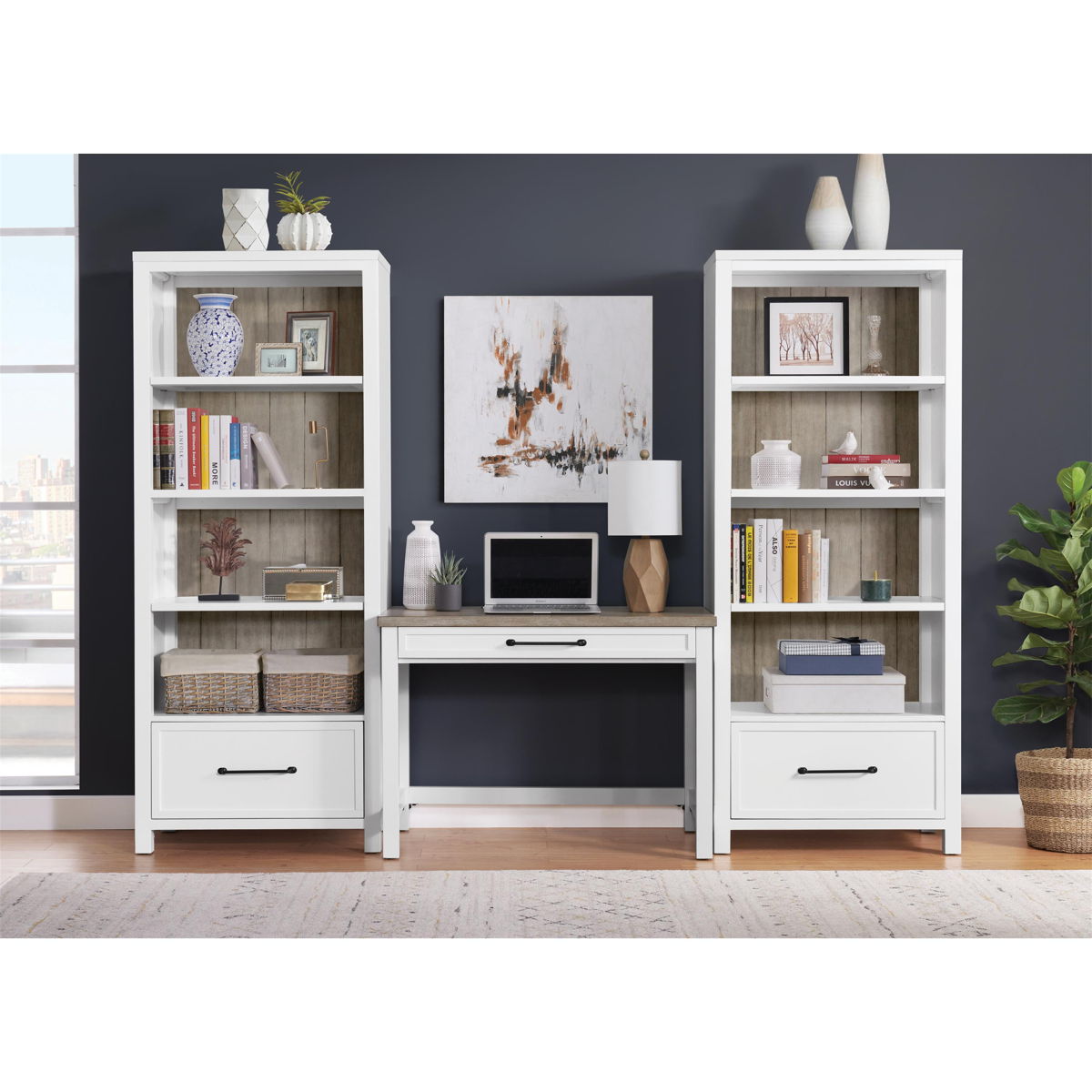 Finn - Drawer Bookcase - White - Image 4
