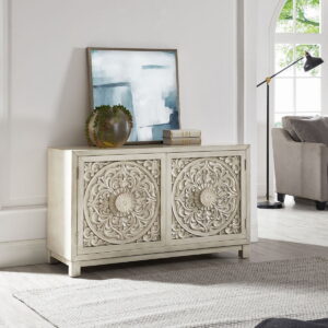 Sundance - 2 Door Accent Cabinet - Antique Linen