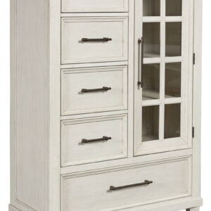 Shaybrock - Door Chest - Antique White / Brown