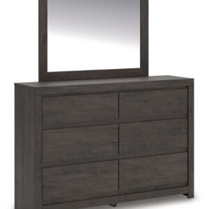 Fraluna - Dresser And Mirror - Charcoal