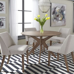 Space Savers - Round Pedestal Table - Walnut