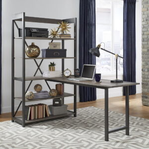 Tanners Creek - 2 Piece Home Office Set (Desk And Bookcase) - Graystone