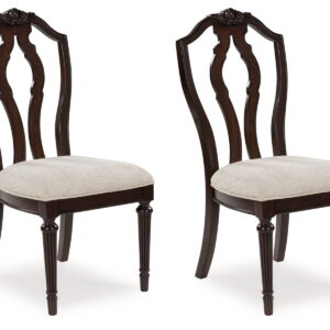 Lavinton - Dining Upholstered Side Chair (Set of 2) - Tan / Brown