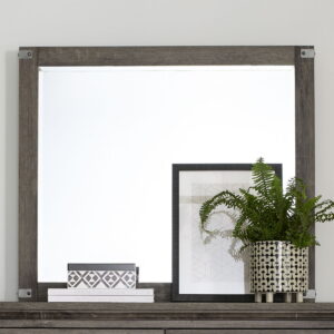 Lakeside Haven - Landscape Mirror - Brownstone