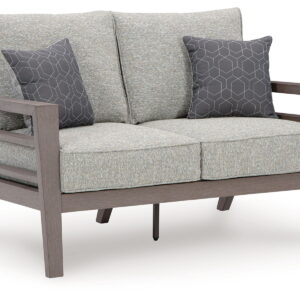 Hillside Barn - Loveseat W/Cushion - Gray / Brown