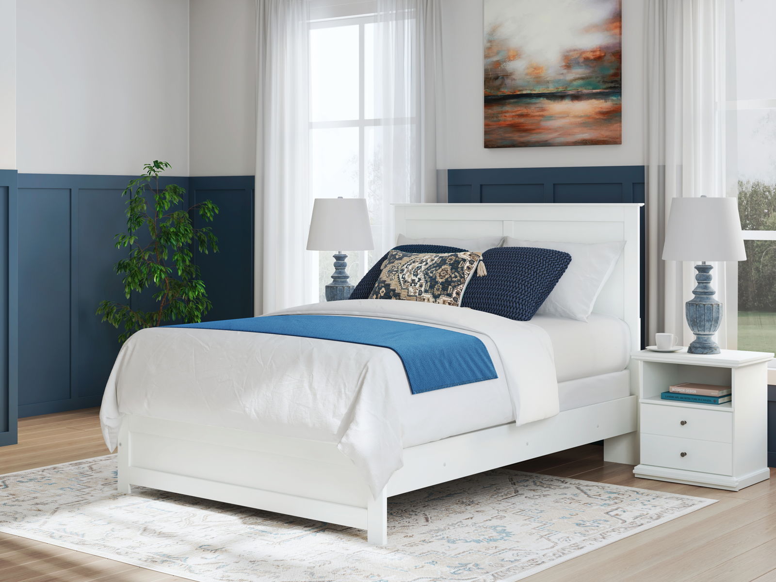 Bostwick Shoals - Panel Bed With Framed Footboard - Image 25