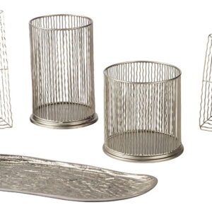 Dympna - Accessory Set (Set of 5) - Silver Finish