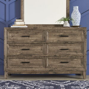 Ridgecrest - 6 Drawer Dresser - Cobblestone