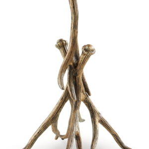 Lemkins - Accent Table - Black / Antique Gold Finish