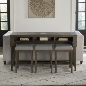 Arrowcreek - 4 Piece Living Room Set - Weathered Stone