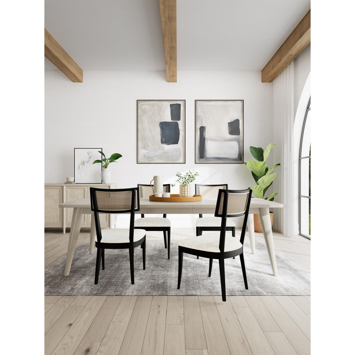 Laguna - Rectangular Dining Table - Beige - Image 4