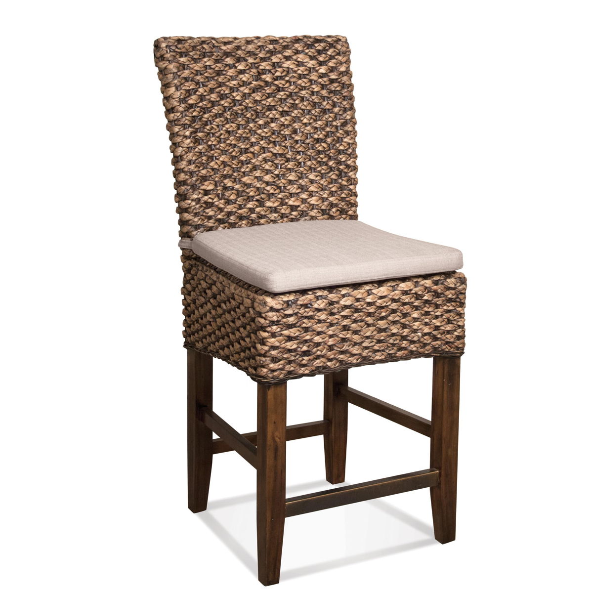 Mix-N-Match Chairs - Woven Counter Upholstered Stool (Set of 2) - Hazelnut - Image 2